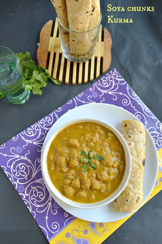 Soya Chunks Kurma Nalini'sKitchen